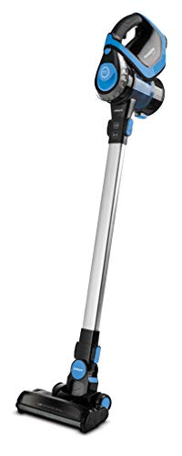 Polti Forzaspira Slim Sr100 Escoba Eléctrica Recargable Sin Cables 2 En 1, Plástico, Negro/Azul