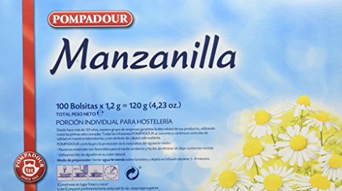 Pompadour Té Infusion Manzanilla - 100 bolsitas - [pack de 2]