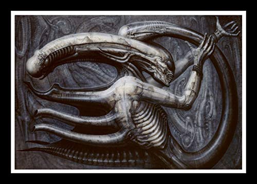 Póster e Impresiones JL HR Giger Li II Obra de Arte de Terror alienígena Pintura Retro póster de película clásico Pegatinas de Pared
