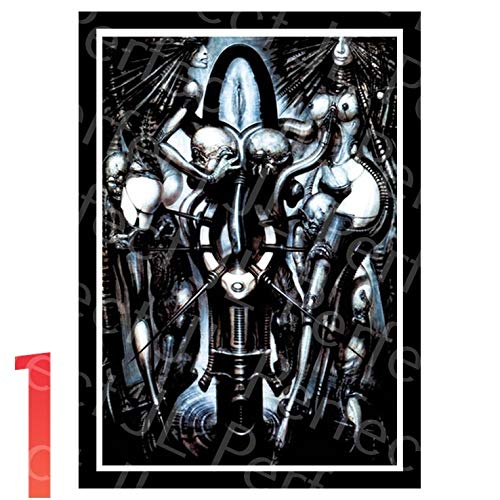 Póster e Impresiones JL HR Giger Li II Obra de Arte de Terror alienígena Pintura Retro póster de película clásico Pegatinas de Pared