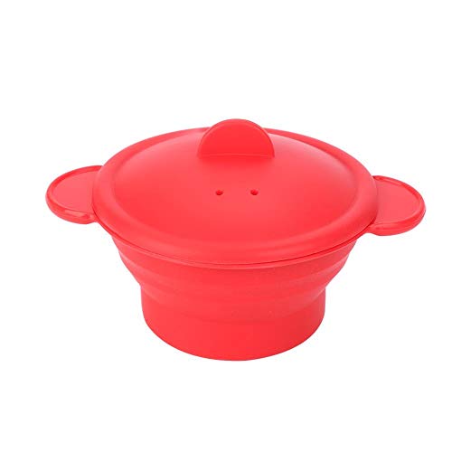 Pote Retractable del Vapor del Artículos de Cocina del Vapor del Silicón Plegable que Cocina el Vapor con la Cubierta