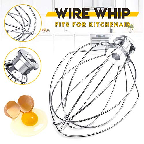 Poweka K5AWW Batidor de Varilla de Repuesto Kitchen-Aid 5 Cuarto Batidora Mezcladora KSM50 KSM5 Robots de Cocina