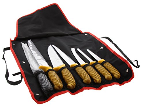 Pradel Excellence – i7107t – Bolsa de 7 Cuchillos de Carnicero y afilador