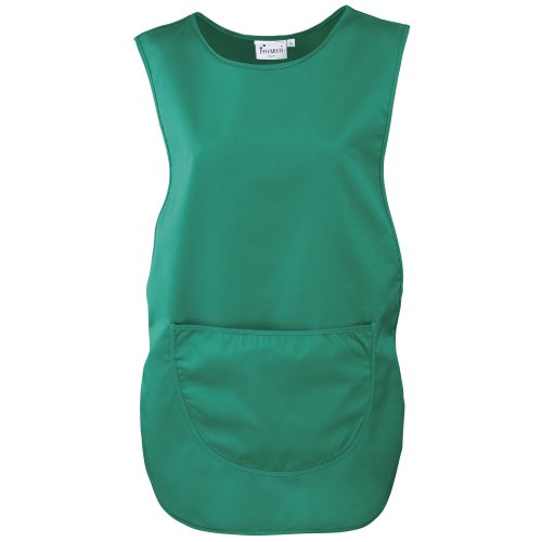 Premier - Delantal Tabardo/Peto con Bolsillo de Trabajo para Mujer señora (2XL) (Negro)