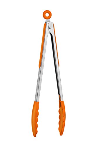 Premier Housewares - Pinzas de Silicona, Color Naranja - Gama zing
