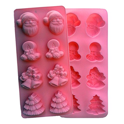 Premium Antiadherente Moldes para tartas, FantasyDay Moldes de Silicona para Caramelos, Chocolate, Hornear, Tarta, Galletas, Jabón, Hielo - Antiadherente Apto Para Lavavajillas Y Microondas - árbol de Navidad
