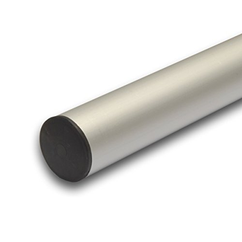 PremiumX extensión del mástil 100 cm Ø 50 mm ALU Accesorio del mástil Antena de Extension del mastil satélite Soporte del mástil de Aluminio con Tapa