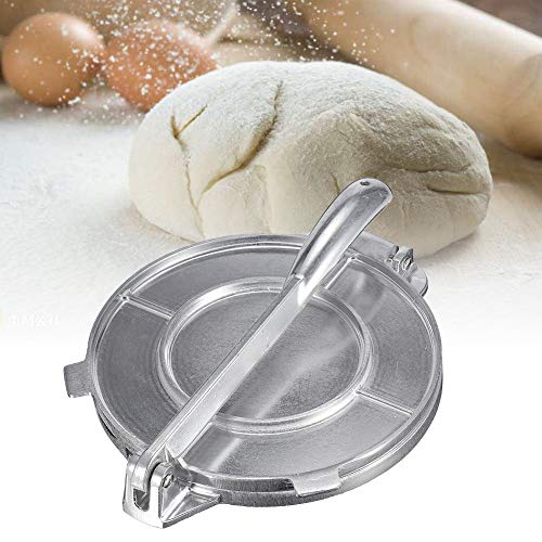 Prensa de tortilla diafricana de aluminio, para hacer tortillas, hacer harina, maíz, harina, maíz, máquina para hacer tartas, desayuno (20 x 15 x 24 cm)