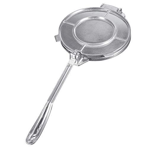 Prensa de tortilla diafricana de aluminio, para hacer tortillas, hacer harina, maíz, harina, maíz, máquina para hacer tartas, desayuno (20 x 15 x 24 cm)