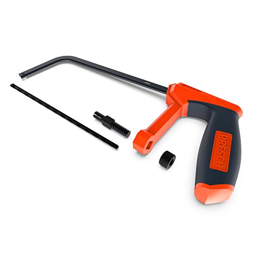 Presch sierra de arco 150 mm - pequeña sierra manual con hoja cambiable para metal - sierra multifuncional