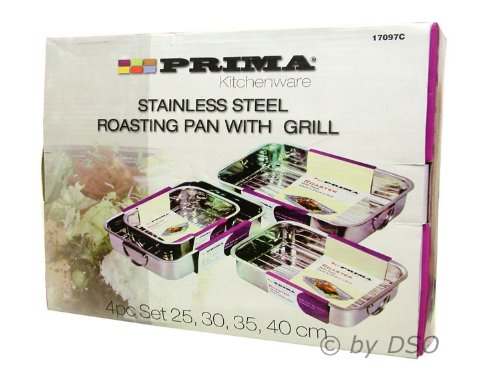 Prima 4 piezas Bandeja para horno platos con rejillas 17097C