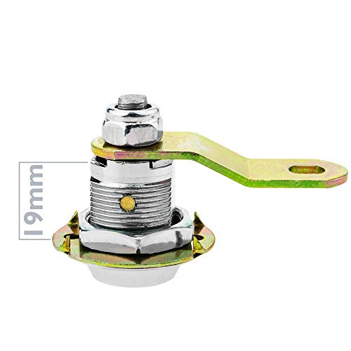 PrimeMatik - Cerradura de Leva de 42 mm x M18 con Llave Tubular