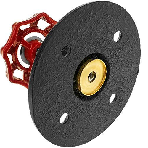 PrimeMatik - Perchero de Pared de Acero 1 Gancho Grifo. Colgador de Ropa y toallero de Tubo Industrial