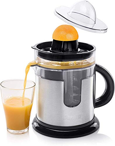 Princess 201975 Duo Juicer – Exprimidor con innovador depósito de zumo adicional, diseño de acero inoxidable