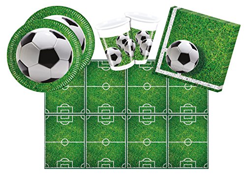 Procos 10110948B - Partyset de fútbol, tamaño S, 53 piezas