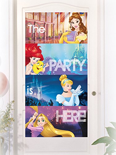 Procos- Decoración para puerta de color de las princesas Disney, talla única, multicolor, PR88260