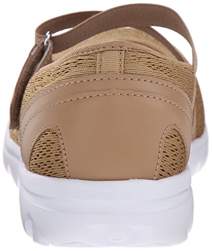 Propét TravelActiv Mary Jane Pacific - Zapatillas para Mujer, Color Beige, Talla 39 EU