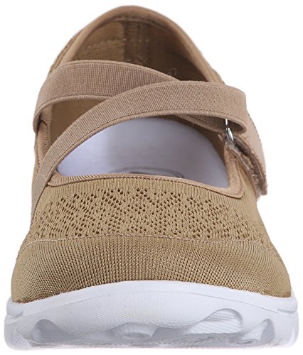 Propét TravelActiv Mary Jane Pacific - Zapatillas para Mujer, Color Beige, Talla 39 EU