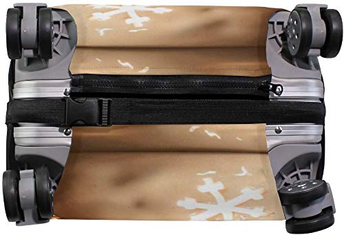 Protector de Maleta de Vela de Navidad Cubierta de Equipaje de Viaje elástica Cubiertas de Equipaje a Prueba de Lluvia con impresión Delicada