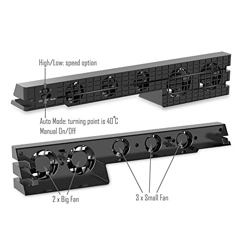 PS4 Pro ventilador de refrigeración - Turbo refrigerador Control De La Temperatura Del Súper USB Cooling Fan Cooler para Sony PlayStation 4 Pro