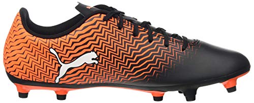 PUMA RAPIDO II FG, Zapatillas de fútbol para Hombre, Naranja (Shocking Orange Black White), 43 EU