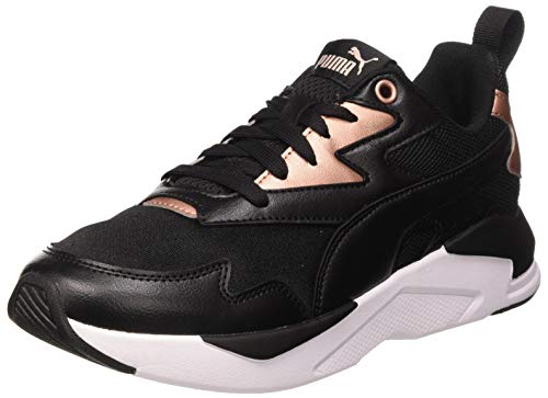 PUMA X-Ray Lite Wmn's Metallic, Zapatillas para Mujer, Negro Black Black/Rose Gold, 38 EU
