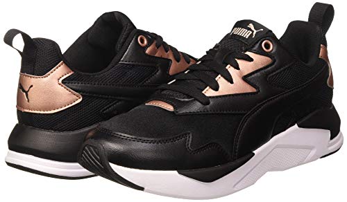PUMA X-Ray Lite Wmn's Metallic, Zapatillas para Mujer, Negro Black Black/Rose Gold, 38 EU