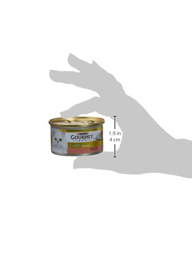 Purina Gourmet Gold Tarrine comida para gatos con Salmón 24 x 85 g