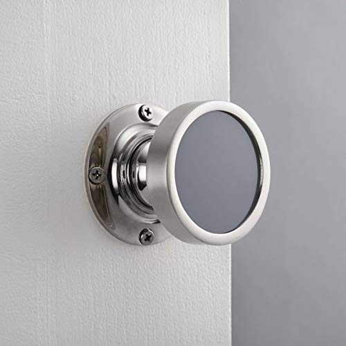 Pushka Home Tiradores de Puerta con Inserto de acrílico Gris, Modernos, contemporáneos, Grandes, Interiores