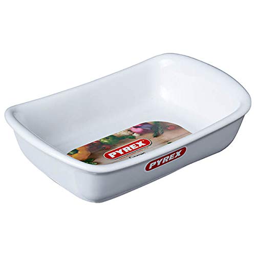 Pyrex Supreme Fuente para Horno, Cerámica, Blanco