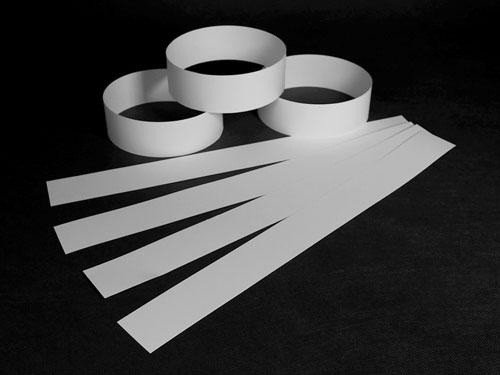 PZ 150 TIRAS DE CARTÓN BLANCO 100 X 5 CM IDEAL PARA PASTEL PAPER PAPEL PARA ALIMENTOS