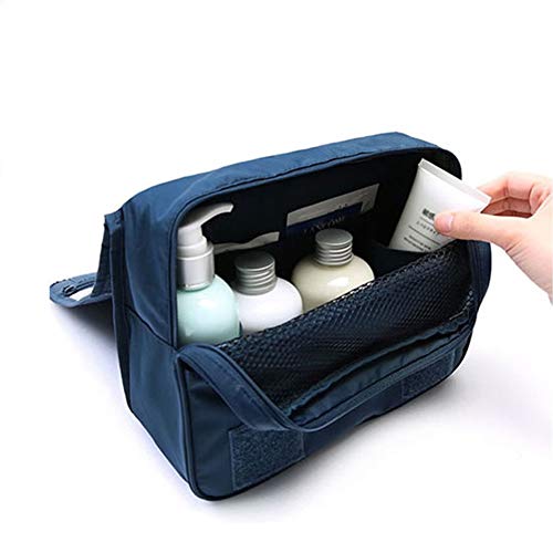 QBLDX Neceser De Viaje Impermeable Plegable Colgante- Hombres Mujeres Gimnasio Bolsa De Lavado Baño Almacenamiento |Organizador Cosmético para El Hogar(Color:Melon Rojo)