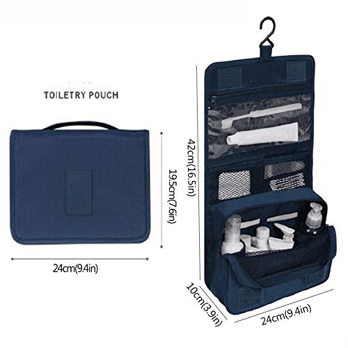 QBLDX Neceser De Viaje Impermeable Plegable Colgante- Hombres Mujeres Gimnasio Bolsa De Lavado Baño Almacenamiento |Organizador Cosmético para El Hogar(Color:Melon Rojo)
