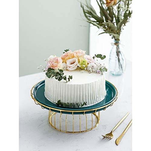 QFF- Plato de Fruta Home Plate Frutas, Sala de recepción del Hotel Oficina EMPLATAR Partido de la Torta del Soporte de la Torta Postre Placa Adornada Dome Set vajilla (Color : Tray, Size : Small)