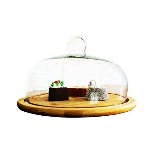 QFF- Plato de Fruta Placa de Queso Cubierta, multifunción EMPLATAR Cake Shop Muestra Pantalla Placa Fresca del Partido Mantel Postre Bandeja de decoración de Pasteles vajilla (Size : 30 * 11CM)