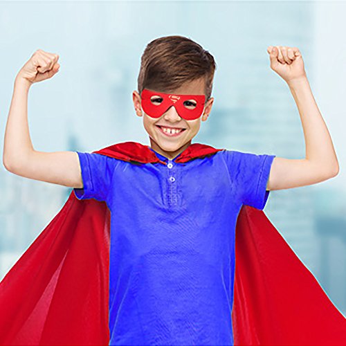 QH-Shop Máscaras de Superhéroe, Máscaras de Fieltro Mitad Máscara de Cosplay con Cuerda Elástica Máscaras de Ojos para Niños Mayores de 3 años 30 Piezas