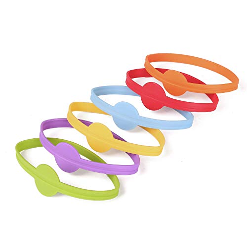 Qiajie 12 PCS de Cristal de Silicona de Colores Marcadores de Cerveza de Cristal Copa de Vino Tira de Cristal de la Botella Tag Marcador para el hogar la Barra del Partido
