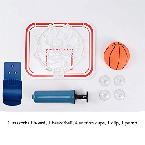 qiuqiu Mini Canasta De Baloncesto De Pared para Niño, con Ventosas, Juguete De Bomba De Tablero De Baloncesto Interior Al Aire Libre para Niños, Kit De Juegos De Baloncesto