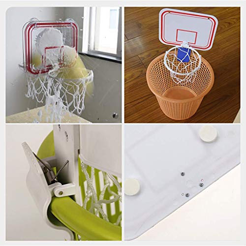 qiuqiu Mini Canasta De Baloncesto De Pared para Niño, con Ventosas, Juguete De Bomba De Tablero De Baloncesto Interior Al Aire Libre para Niños, Kit De Juegos De Baloncesto