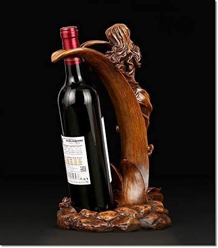 QJL_ANA Nuevo Chino Belleza Estante del Vino Decoración Vino Tinto Vino Rack de Estar Cocina Restaurante Vino Bandeja de Resina Artesanal