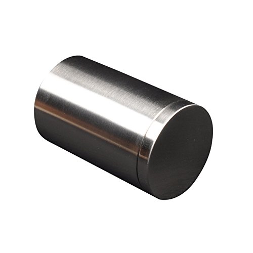 QLIGHA Caja de Cigarrillos de Metal de Almacenamiento portátil Barril Gran Capacidad Caja de Soporte de Cigarrillos de Metal Creativo Tiene Capacidad para 50 Cigarrillos,Silver,65x105MM