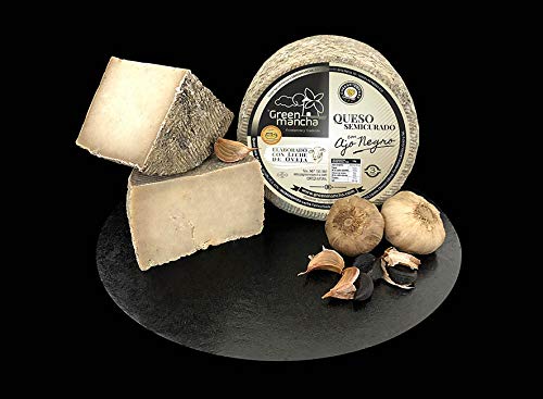 QUESO SEMICURADO CON AJO NEGRO 1'100 KG APROX ( MEDIO)
