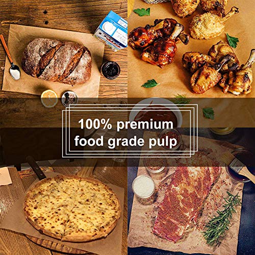 Queta - Papel de Horno 100PCS Papel para Hornear Bandeja para