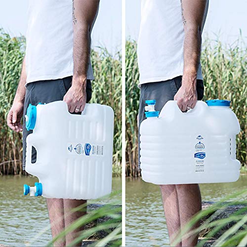 QUUY Envase Plegable del Agua Que acampa, Cubo portátil Seguro Material del PE con el Grifo, envase Grande del Agua del Barril de Cerveza portátil del Coche de la Capacidad Grande