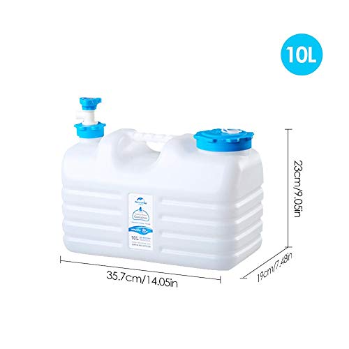 QUUY Envase Plegable del Agua Que acampa, Cubo portátil Seguro Material del PE con el Grifo, envase Grande del Agua del Barril de Cerveza portátil del Coche de la Capacidad Grande