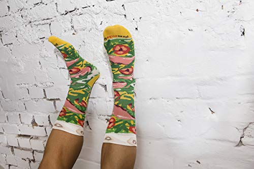 Rainbow Socks - Pizza Italiana Mujer Hombre - 4 pares de Calcetines - Tamaño 41-46