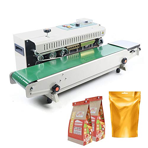 RANZIX Sellador automático horizontal de plástico, máquina de sellado, Sealing continuo FR-900 máquina de sellado de cinta