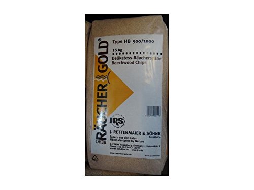 Räuchergold HB 500/1000 - Serrín para ahumar (0,5/1 mm, 15 kg, madera de haya)
