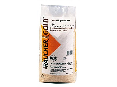 Räuchergold HB 500/1000 - Serrín para ahumar (0,5/1 mm, 15 kg, madera de haya)