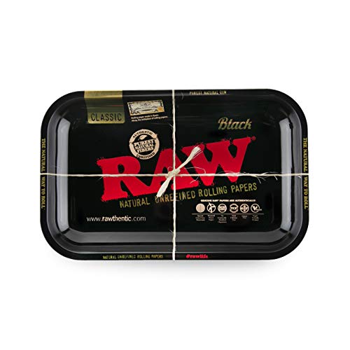 RAW - Bandeja de metal para ruedas (27,5 x 17,5 cm), color negro